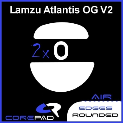 Hyperglides Hypergleits Hypergleids Corepad Skatez AIR Lamzu-Atlantis-OG-V2-4K-Superlight-Wireless